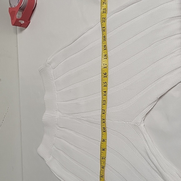 OATS Women's Wide Ribbed Knit Pant white 100 cotton - Picture 14 of 14